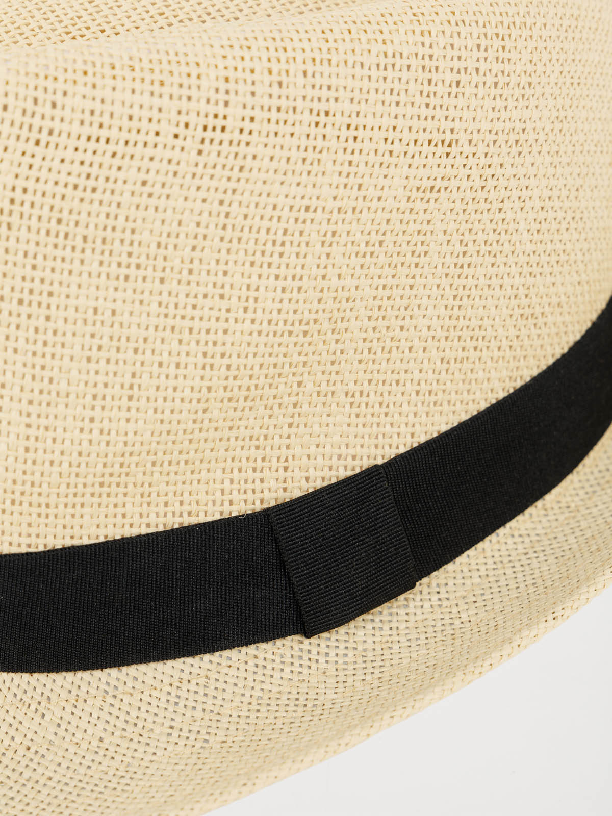 Chapeau paille ruban noir homme