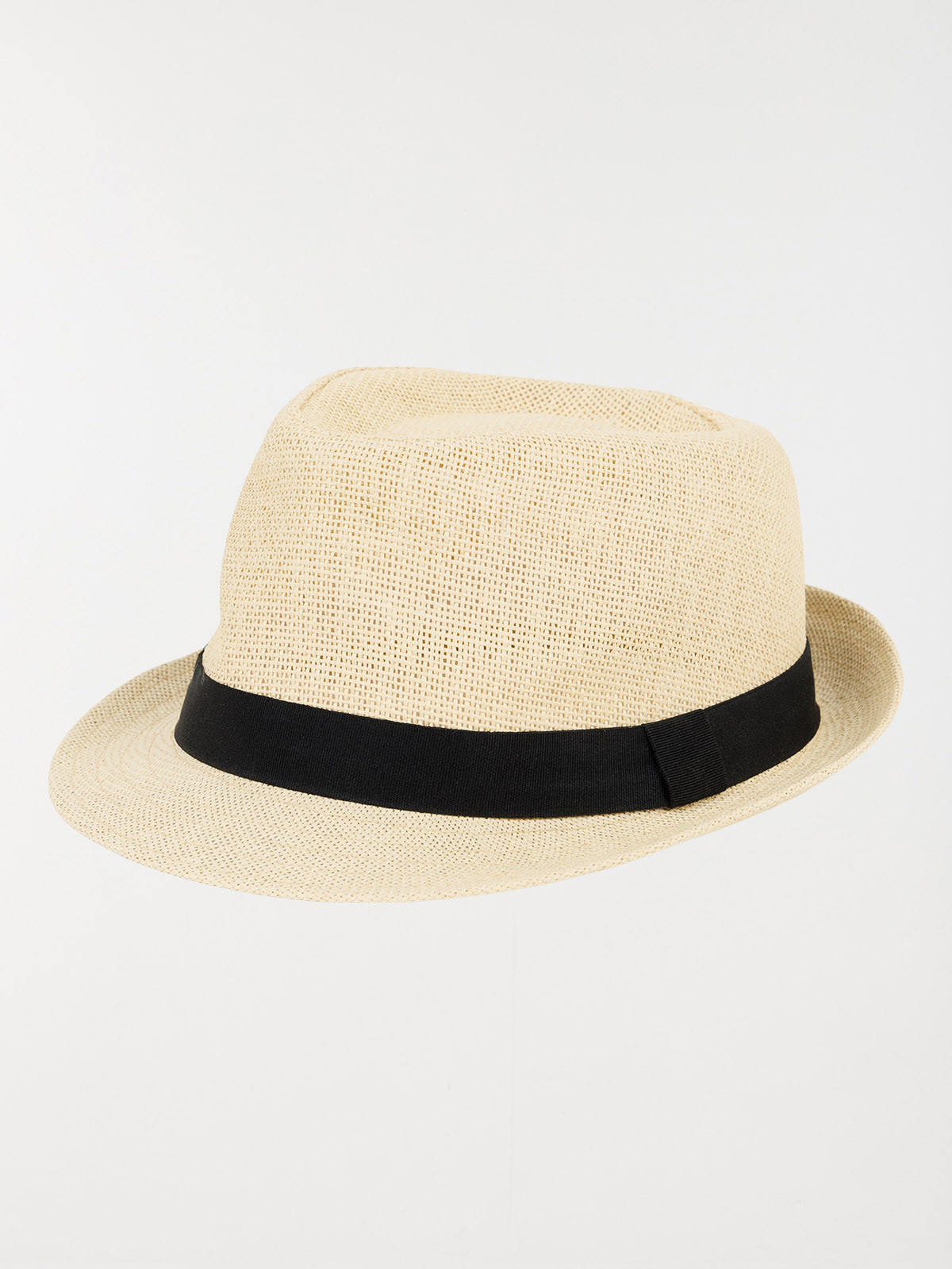 Chapeau paille ruban noir homme