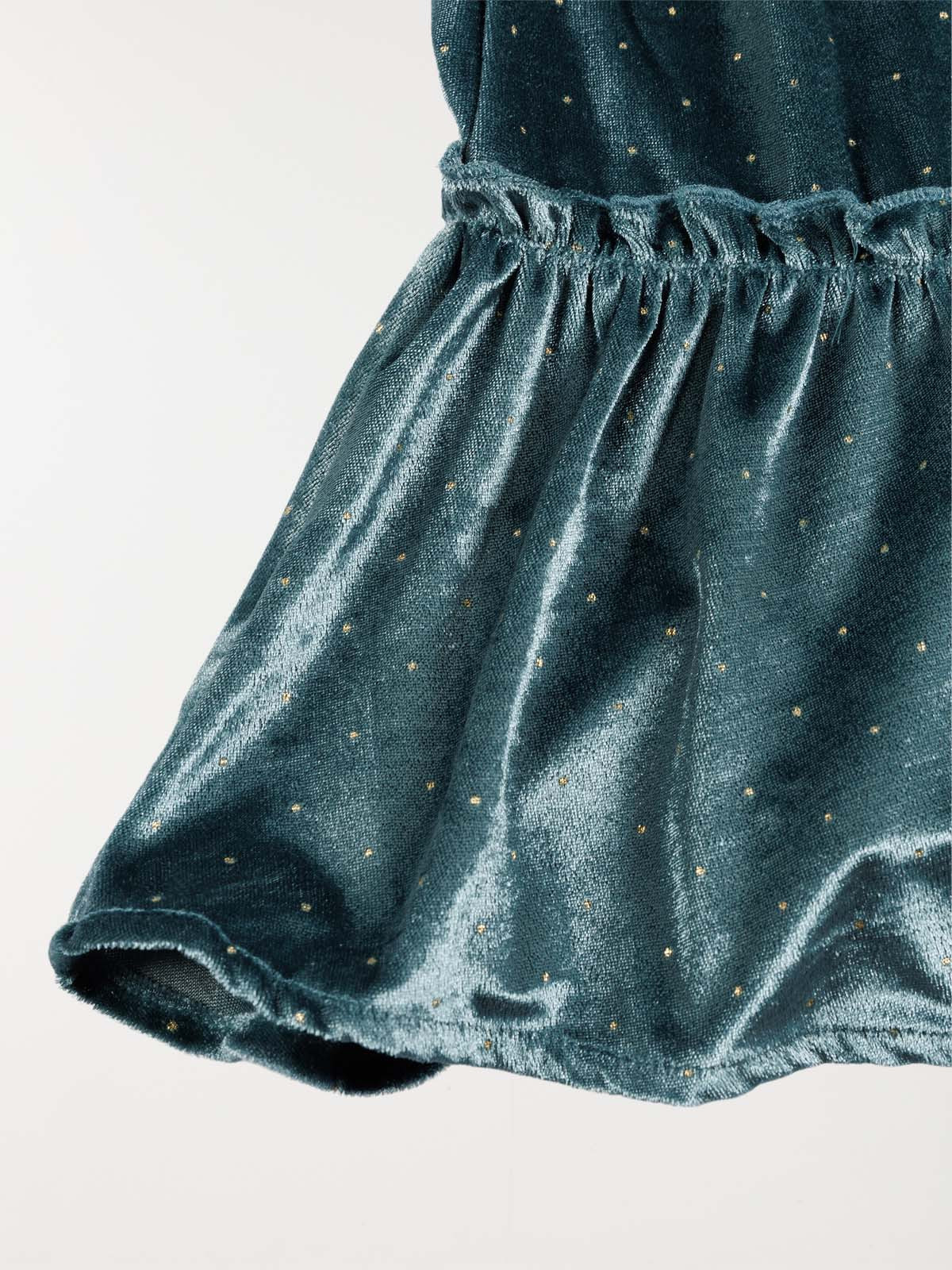 Robe velours pois dorés fille (3-12A)