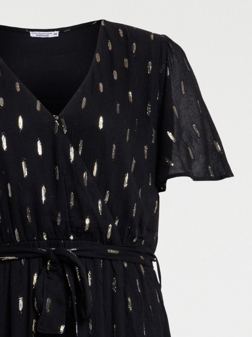 Robe noire grande taille femme