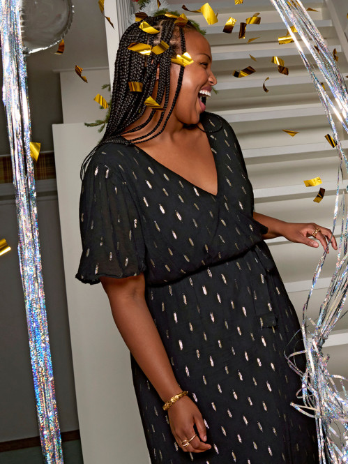 Robe noire grande taille femme