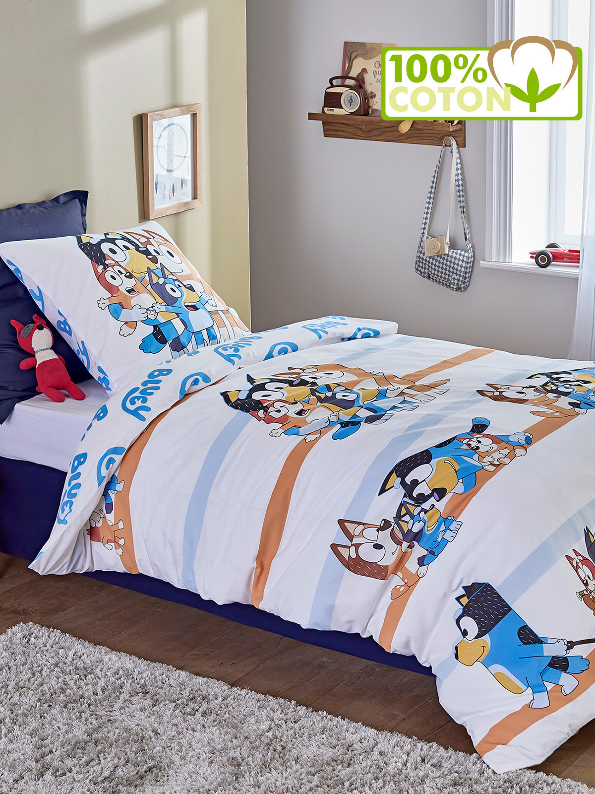 Parure Bluey 1 personne 140x200 cm