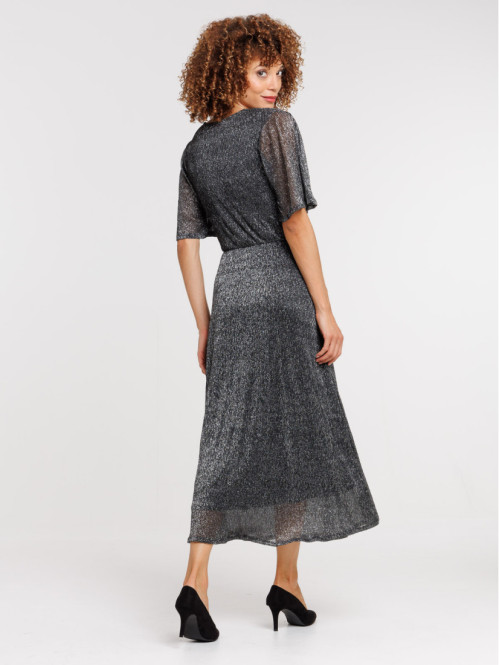 Robe longue noire femme