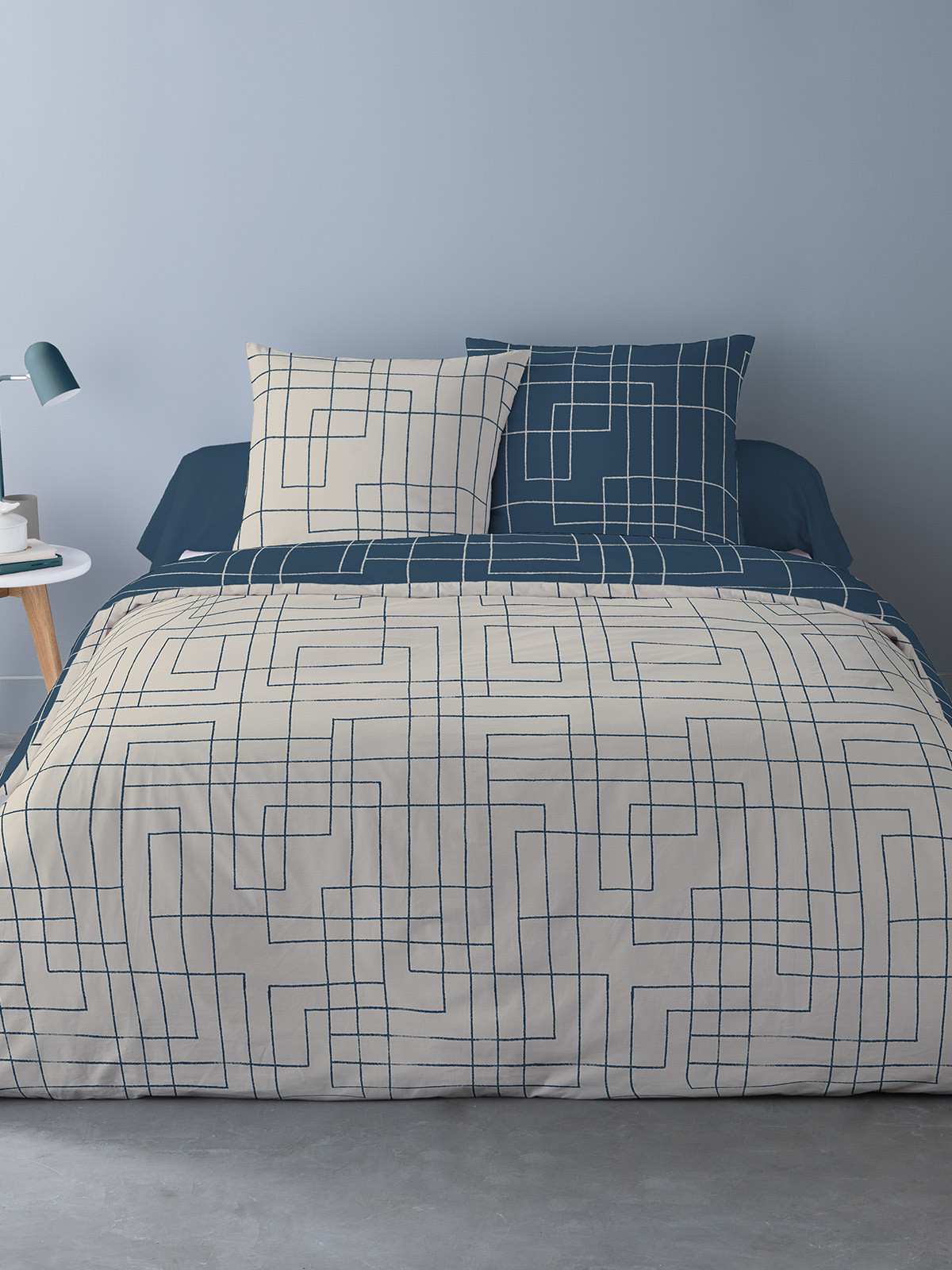 Parure graphique 2 personnes 260x240 cm