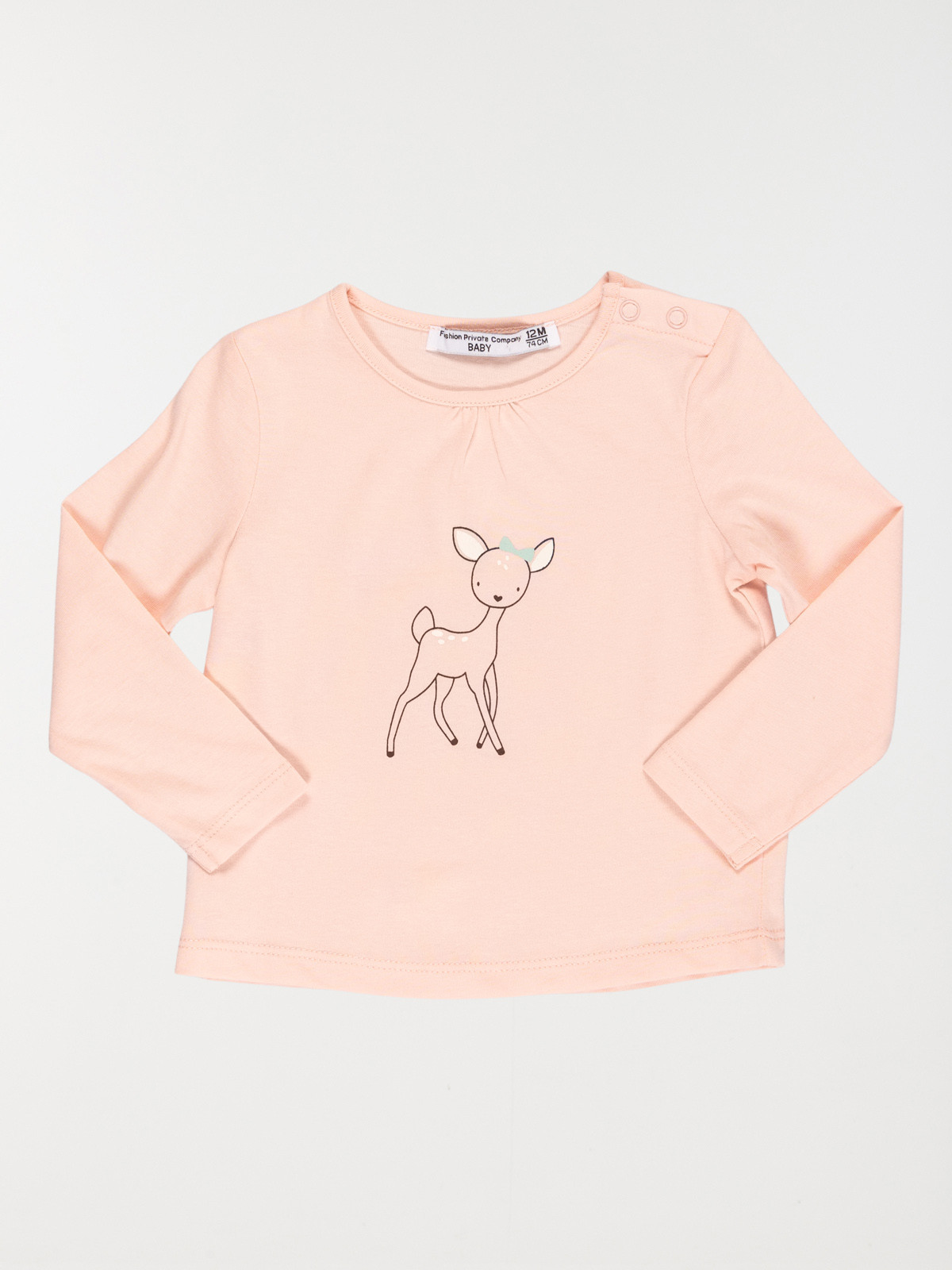 Tee-shirt motif faon fille (3-36M)