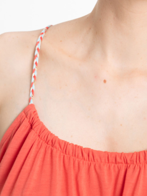 Débardeur bretelles goyave...