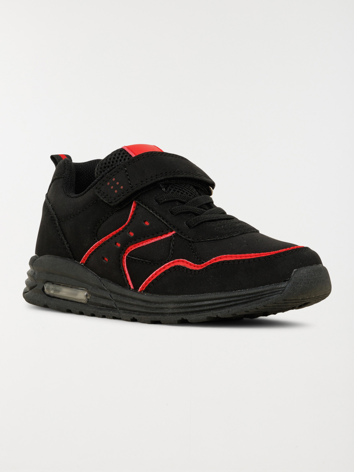 Basket noire et rouge garçon (31-39)