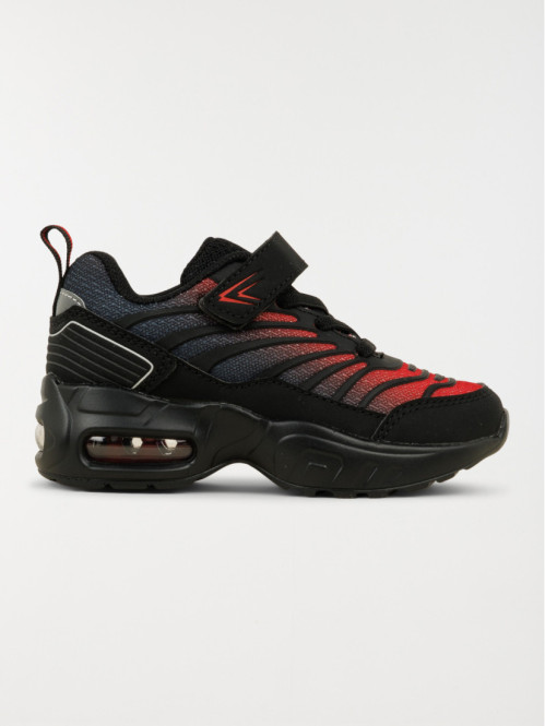 Basket sport noir rouge garçon (24-30)