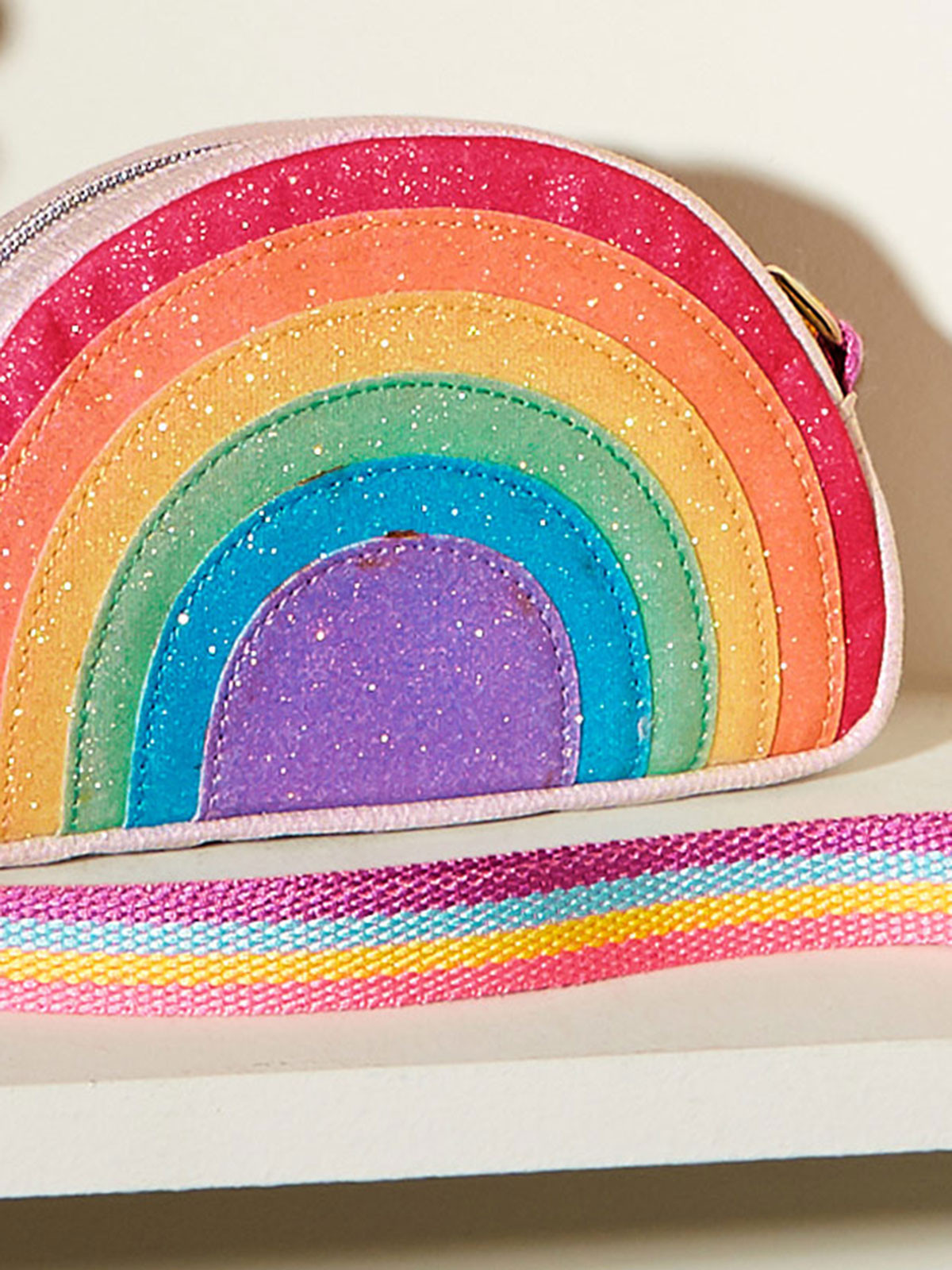 Sac brillant arc-en-ciel fille Sac brillant arc-en-ciel fille