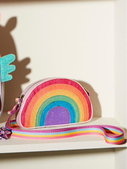 Sac brillant arc-en-ciel fille