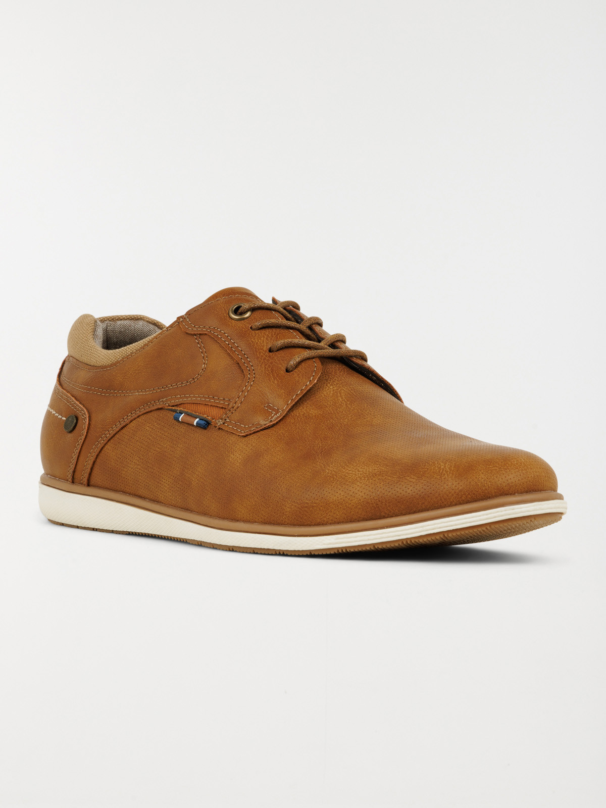 Chaussures à lacets homme tan (41-46)