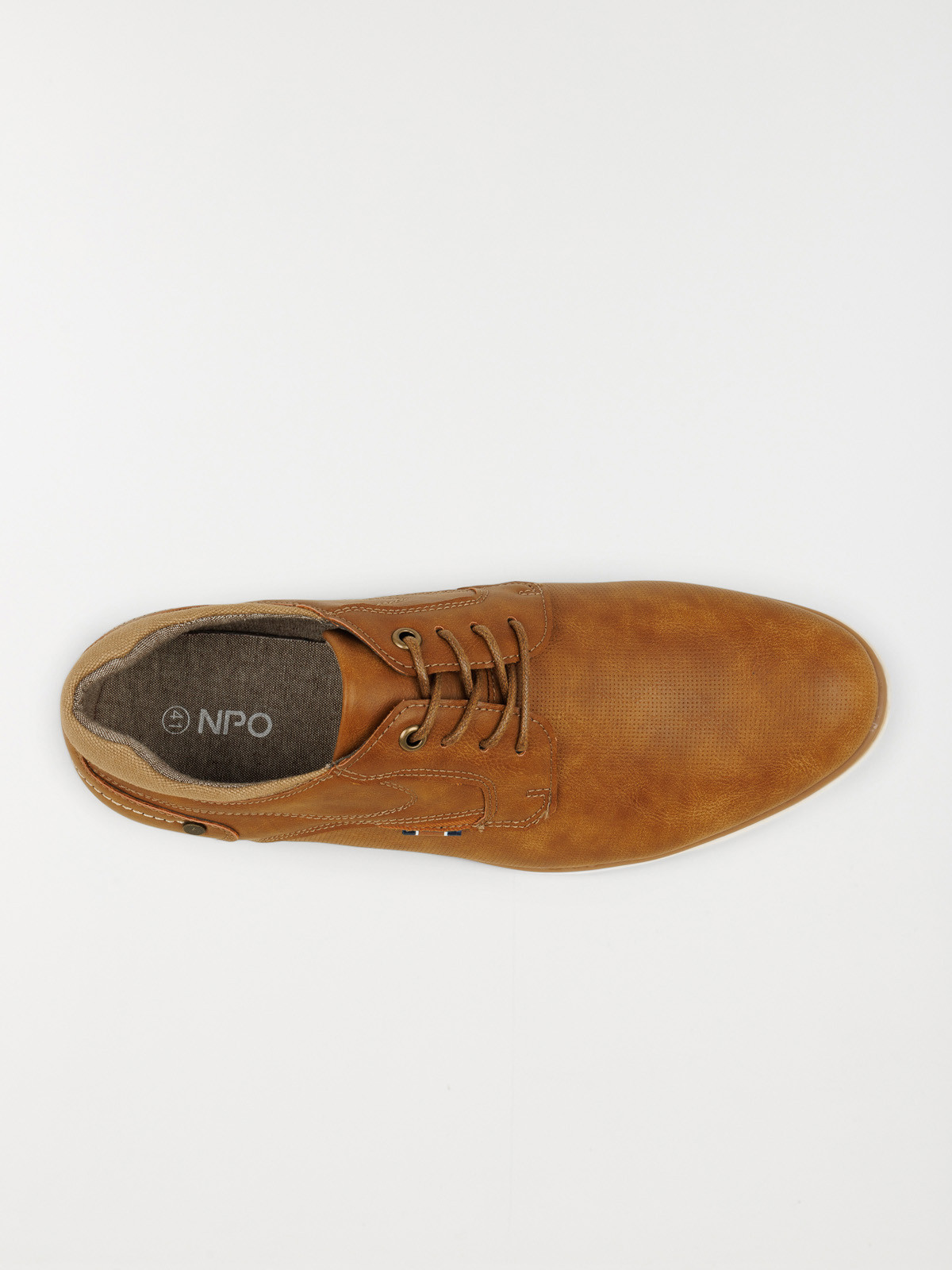 Chaussures à lacets homme tan (41-46)