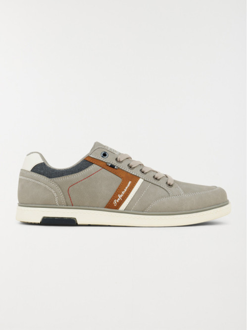 Baskets lacets homme gris...