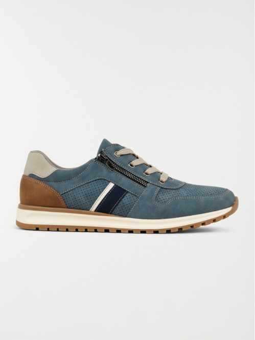Baskets à lacets homme navy (40-45)