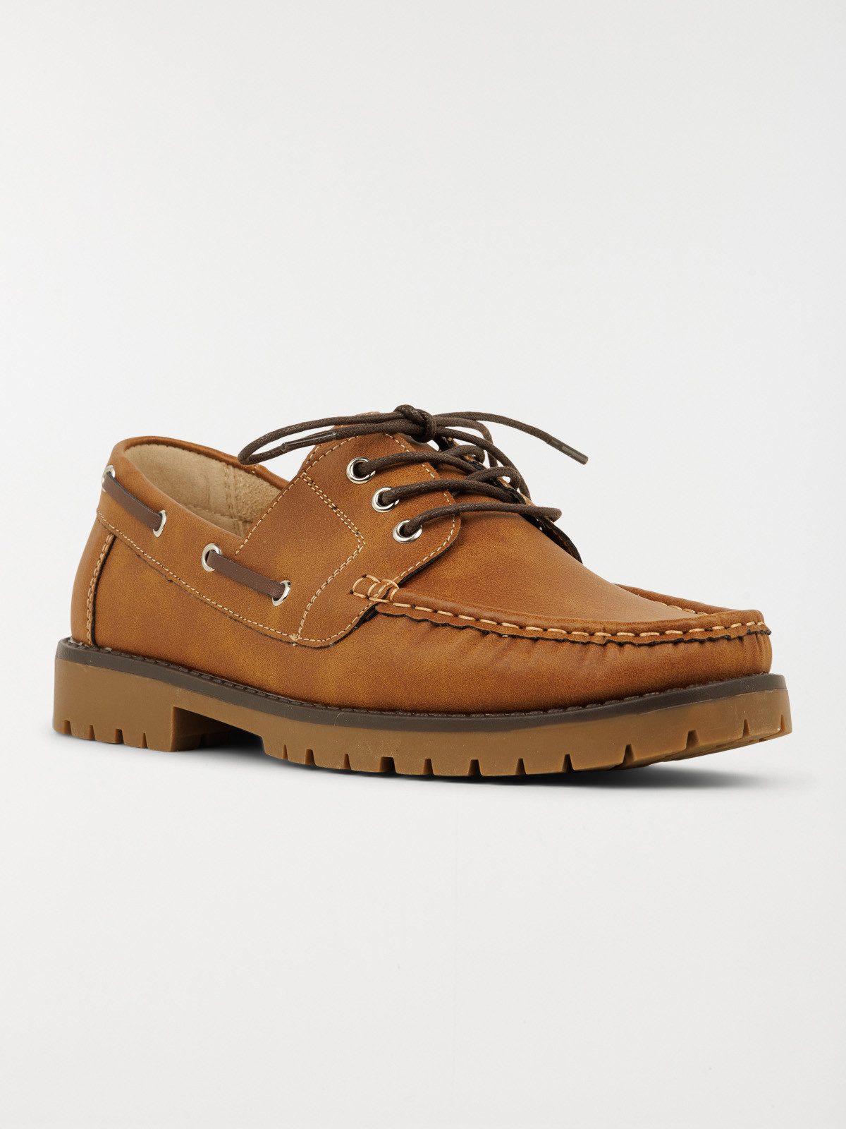 Chaussures bateaux homme tan (40-46)