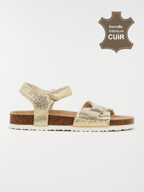 Sandales dorées fille (24-30)