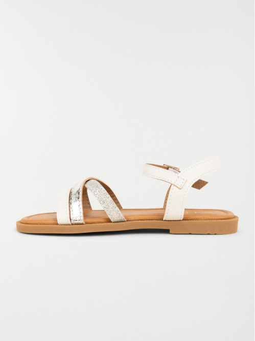 Sandales blanches brides...