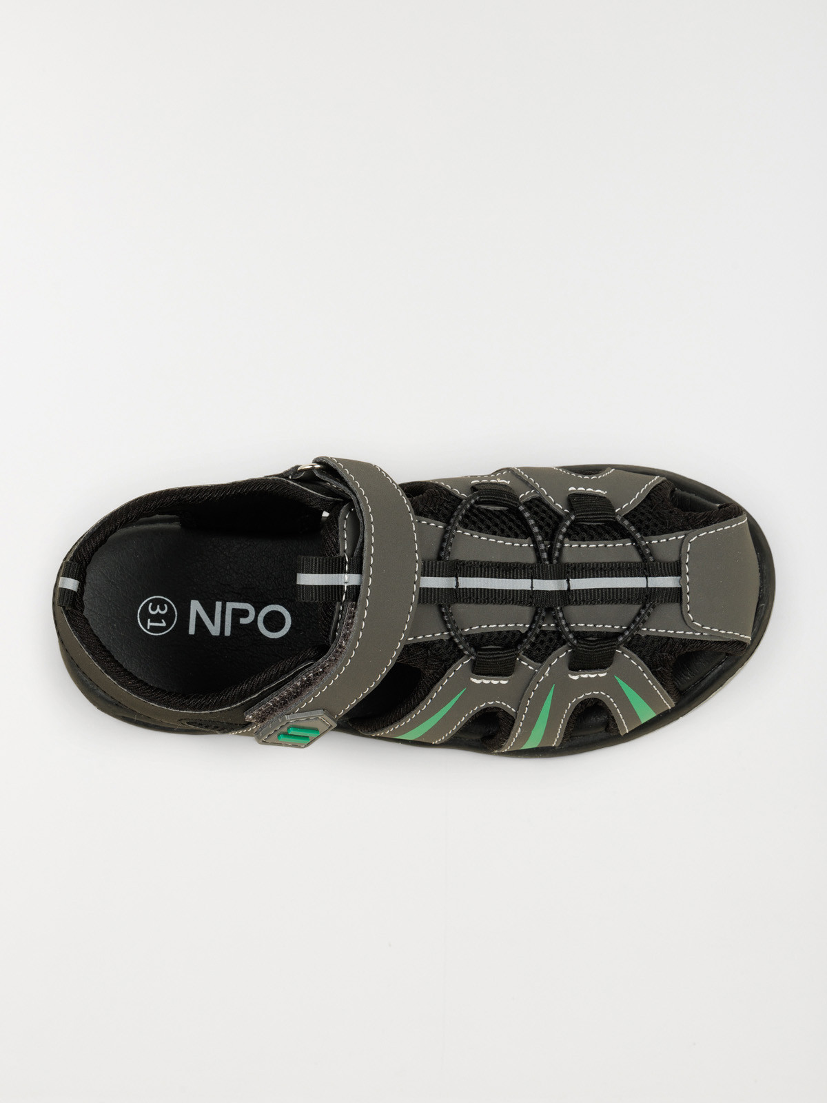 Sandales coloris gris garçon (24-30) Sandales coloris gris garçon (24-30)