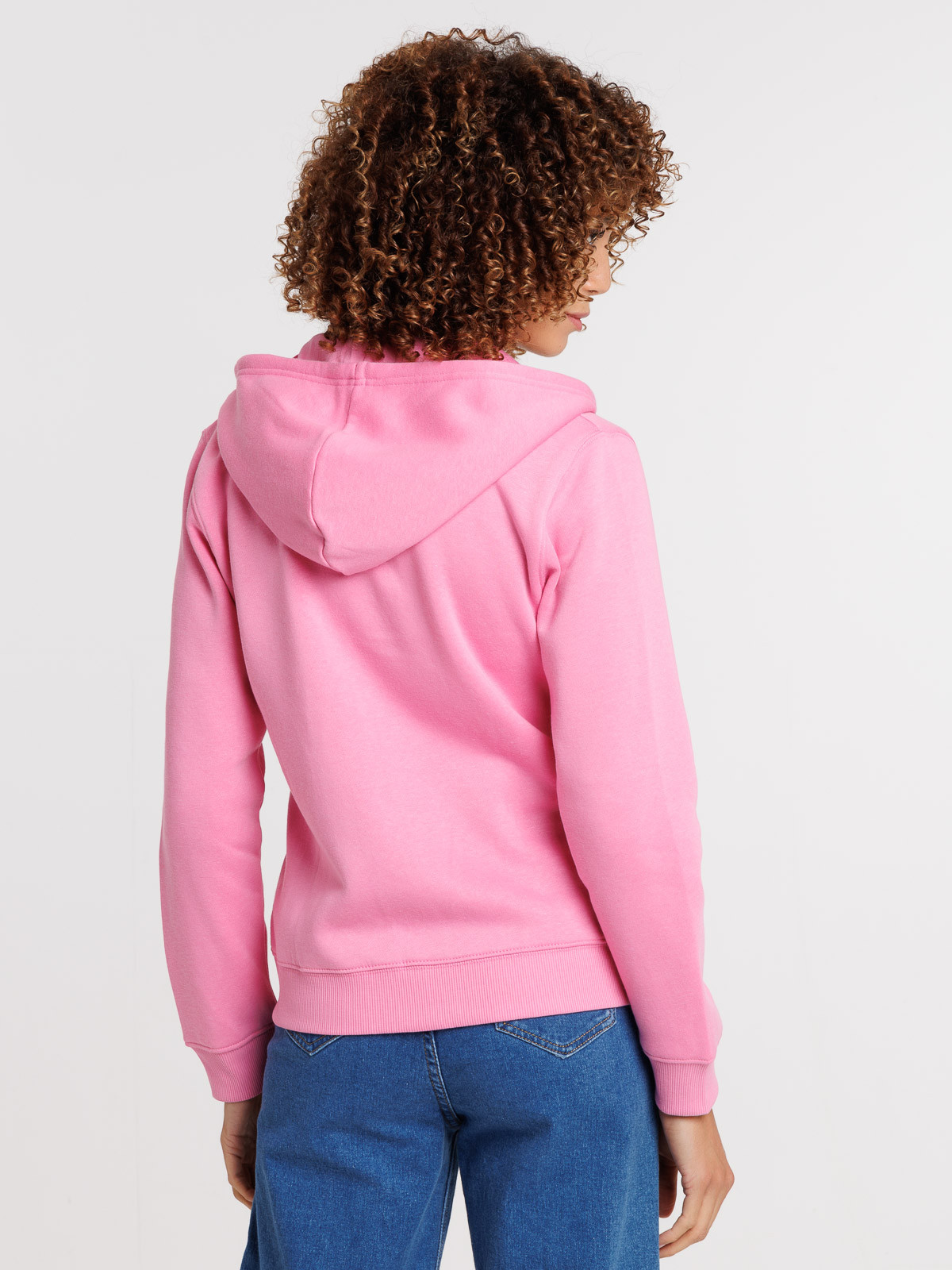 Sweat zippé basique à capuche femme Sweat zippé basique à capuche femme