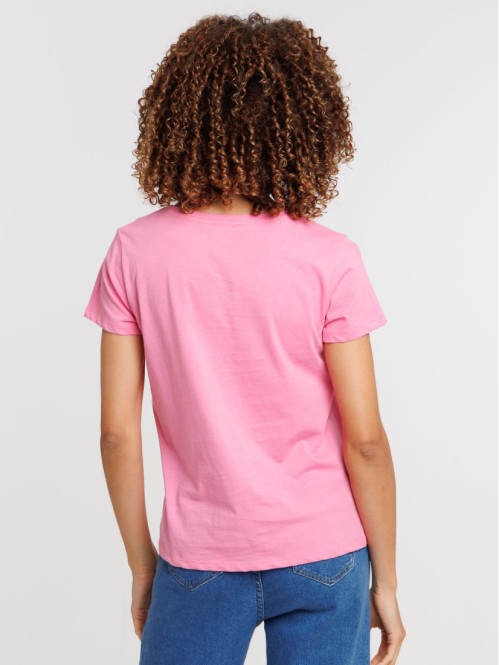Tee-shirt femme col V