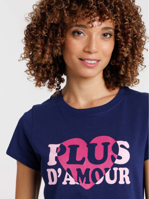 T-shirt plus d'amour femme