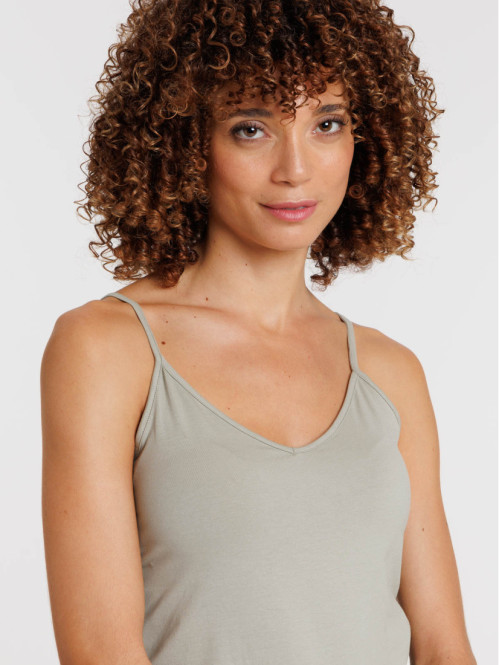 Débardeur col V mousse...