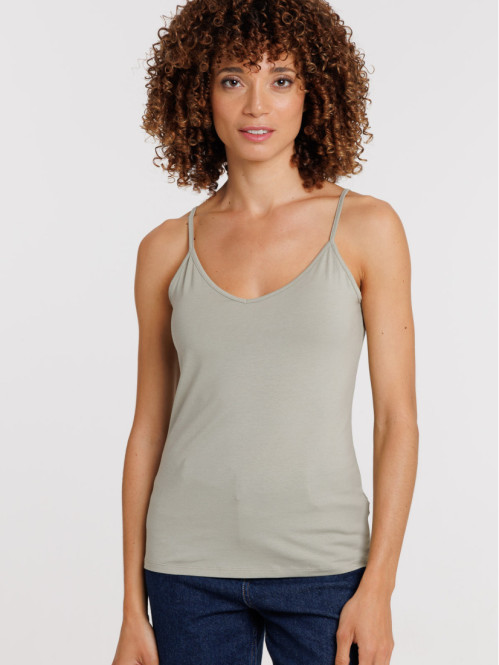 Débardeur col V mousse...