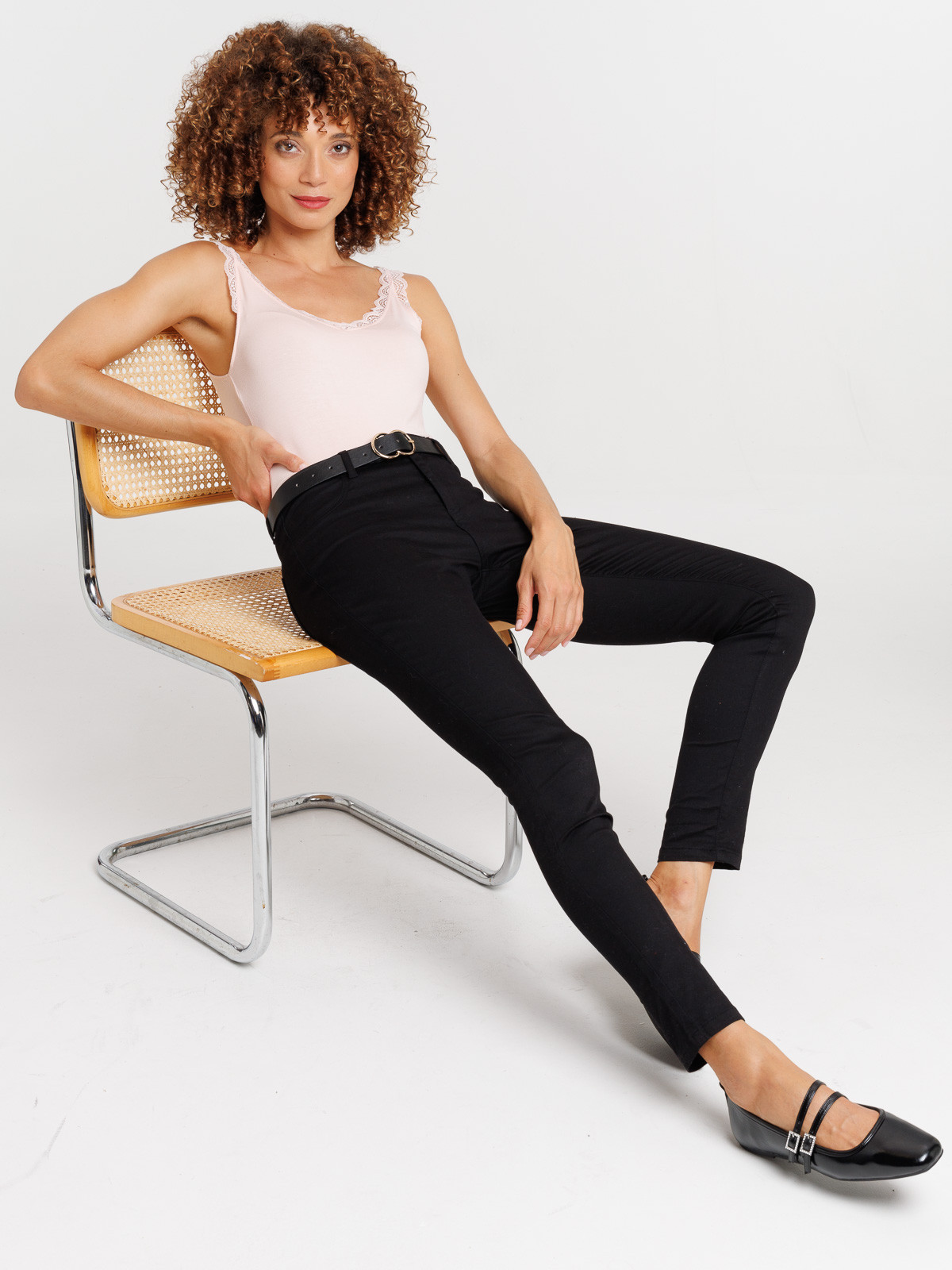 Débardeur dentelle col V femme