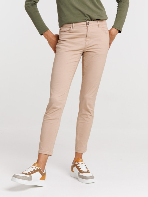 Pantalon skinny 7/8ème rose...