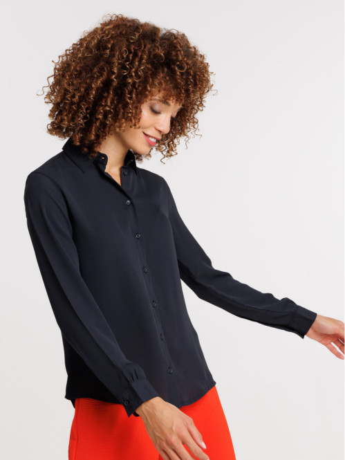 Chemise noire manches...