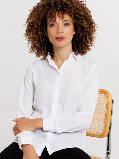 Chemise blanche manches longues femme