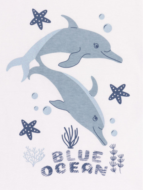 Tee-shirt dauphins fille (3-12A) Tee-shirt dauphins fille (3-12A)