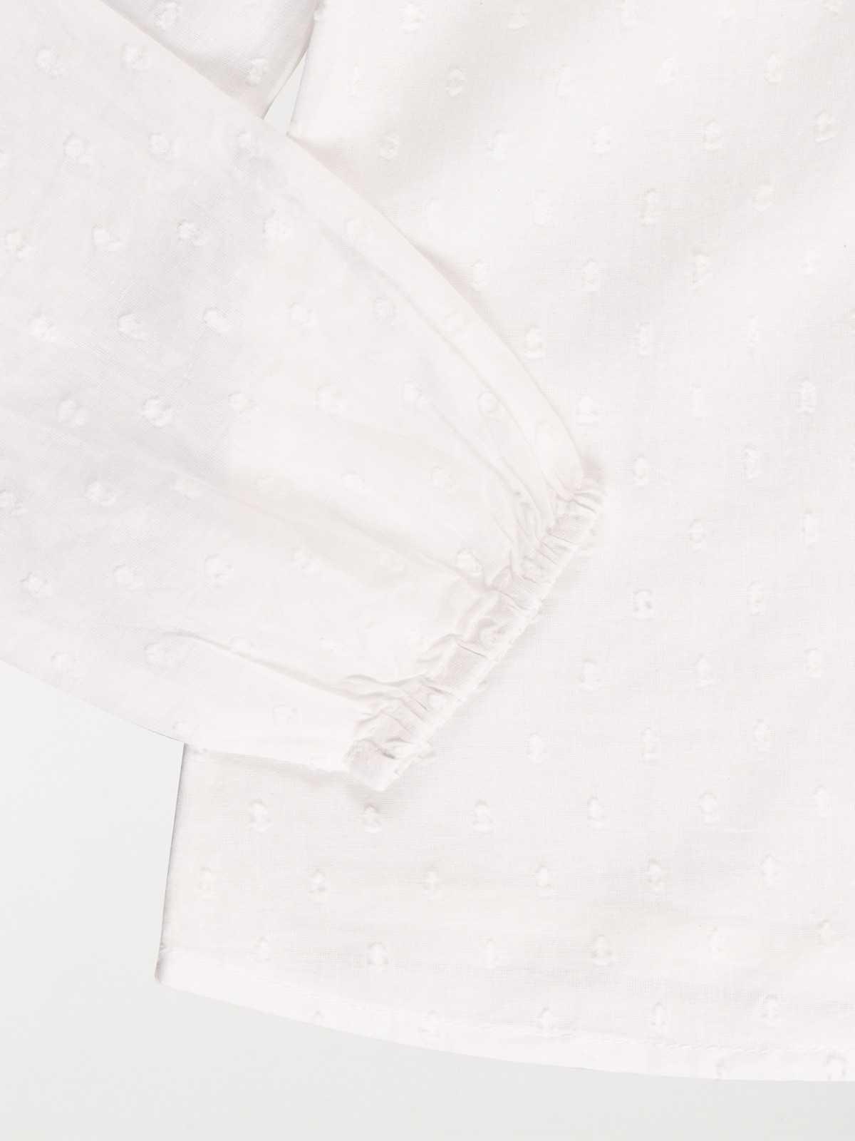 Blouse plumetis blanche fille (3-12A)