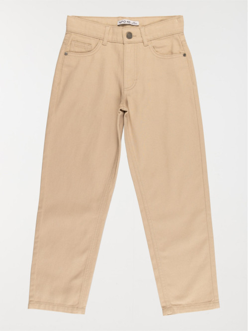 Pantalon large garçon sable...