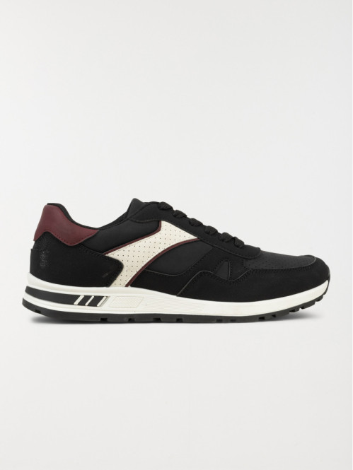 Baskets noires et bordeaux homme (40-45)