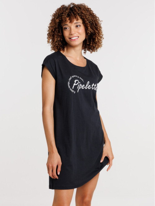 Chemise de nuit pipelette femme Chemise de nuit pipelette femme