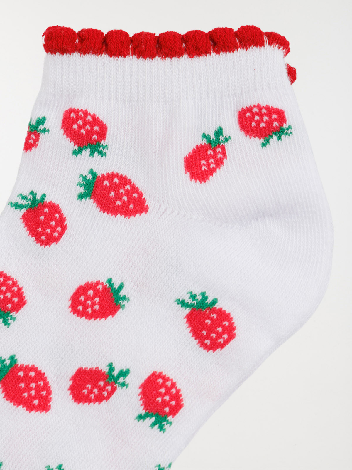Lot de 3 paires chaussettes fruits fille Lot de 3 paires chaussettes fruits fille