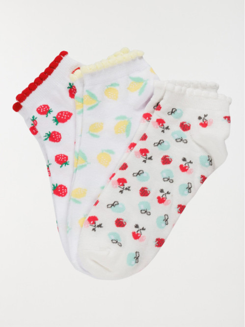 Lot de 3 paires chaussettes...