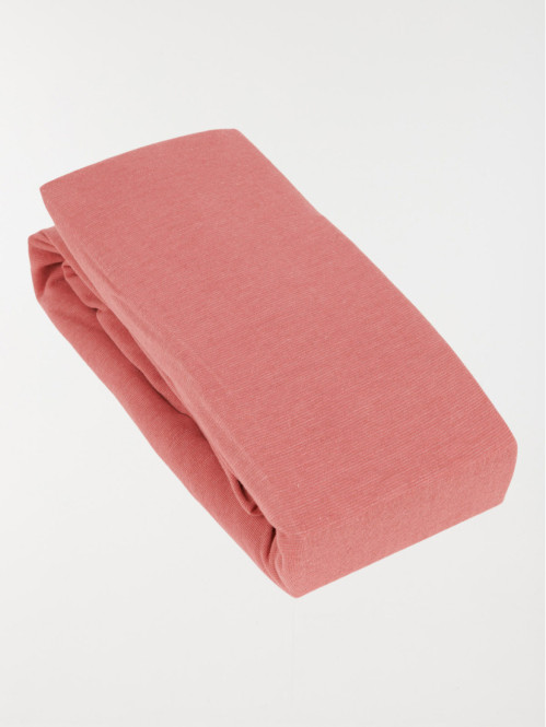 Drap housse jersey rose foncé 160x200 cm