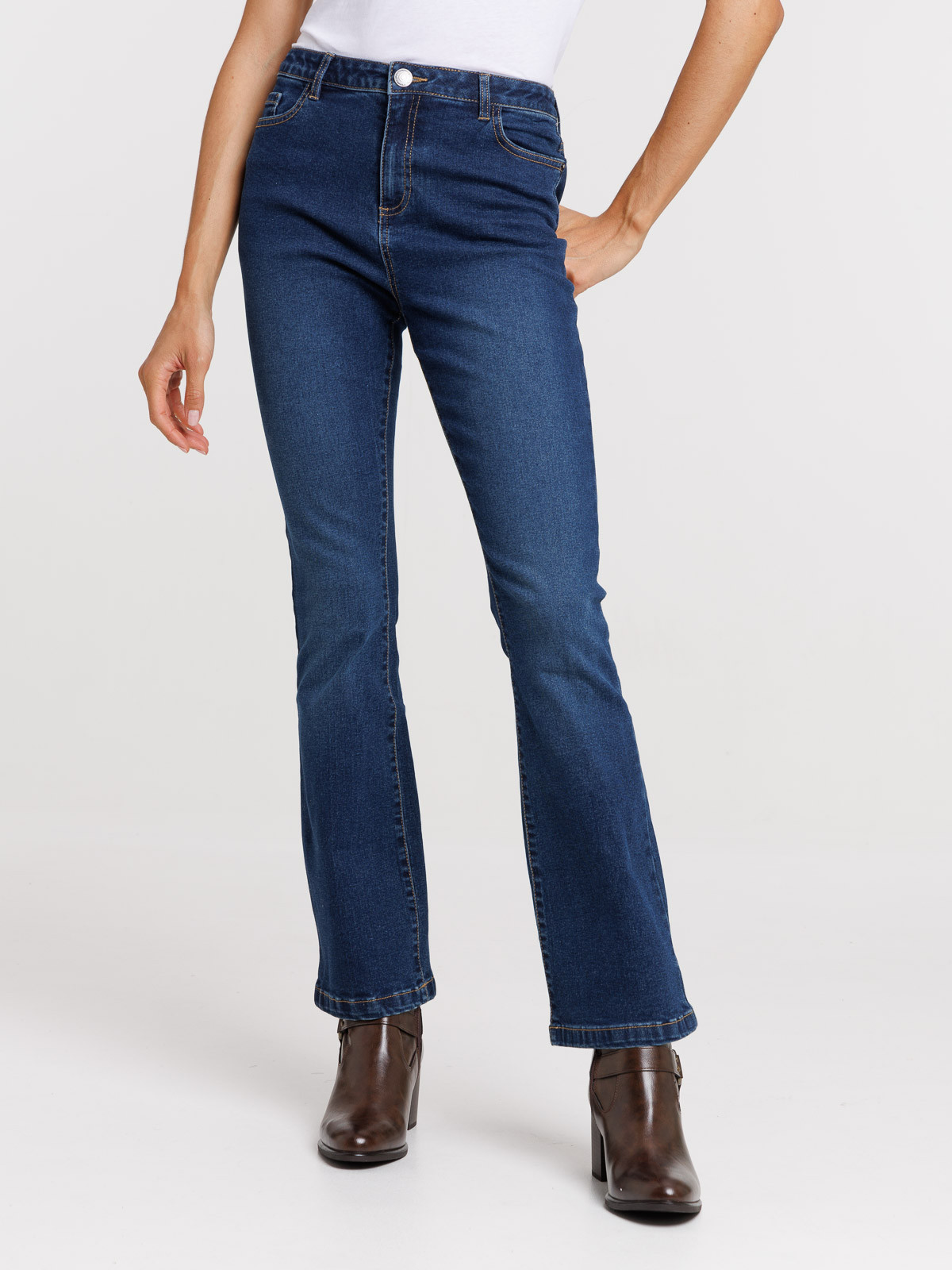 Jean bootcut brut femme