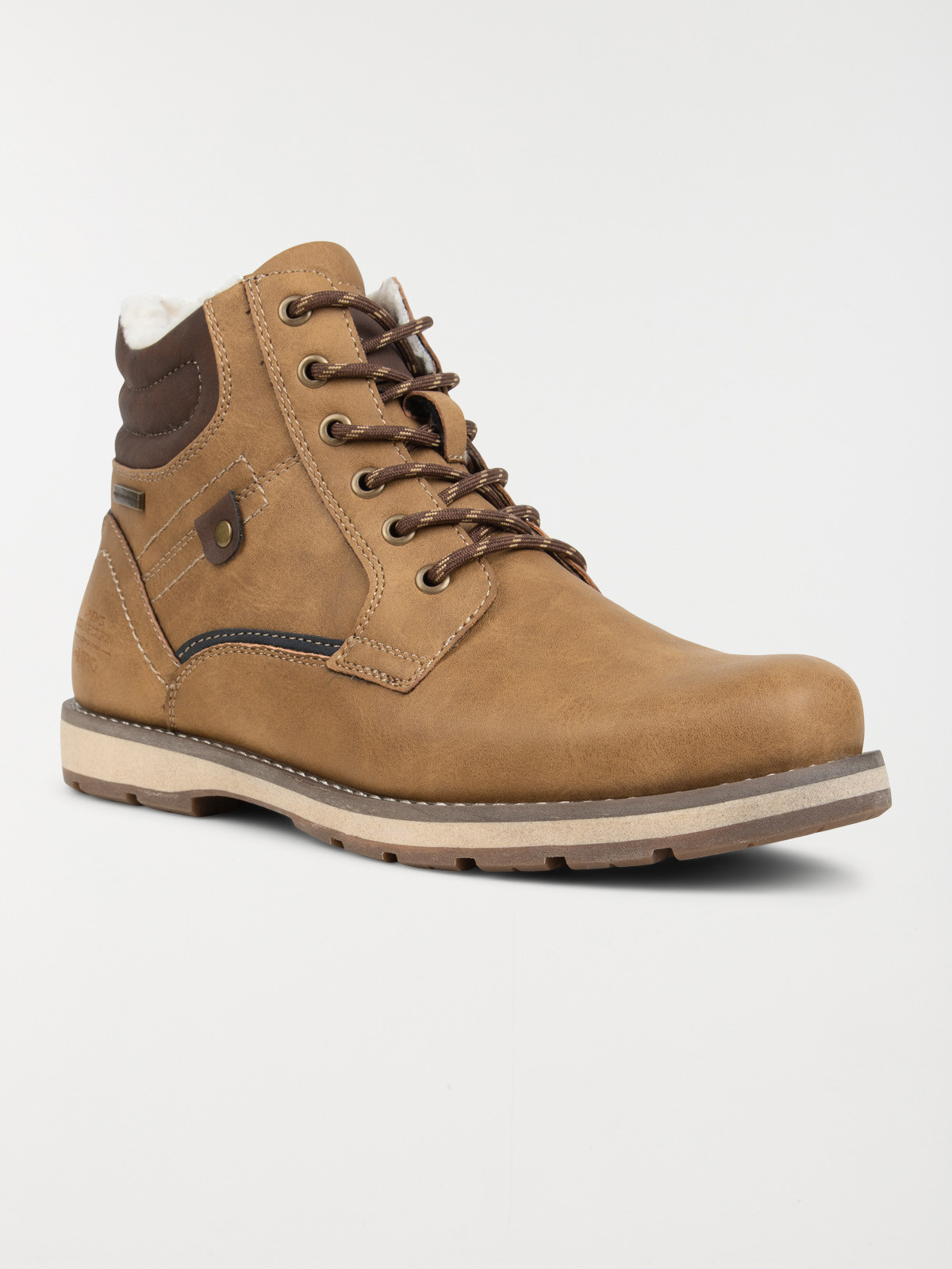 Bottines tan fourrées homme (40-45)