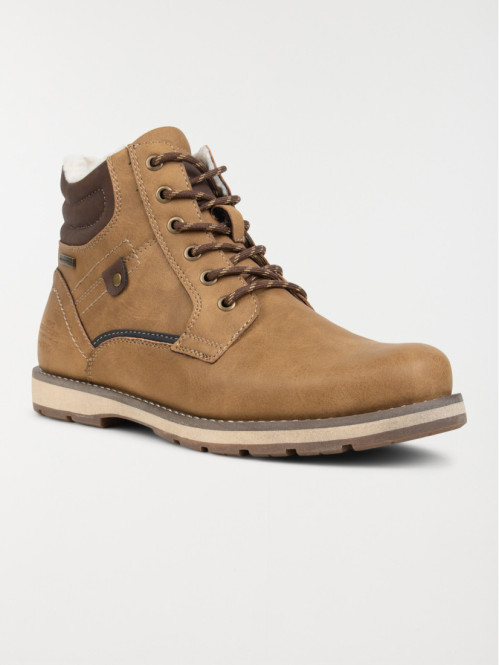 Bottines tan fourrées homme (40-45)
