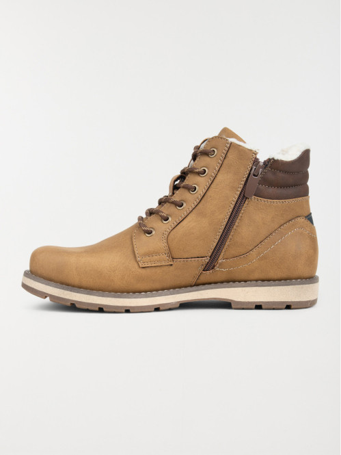 Bottines tan fourrées homme (40-45)