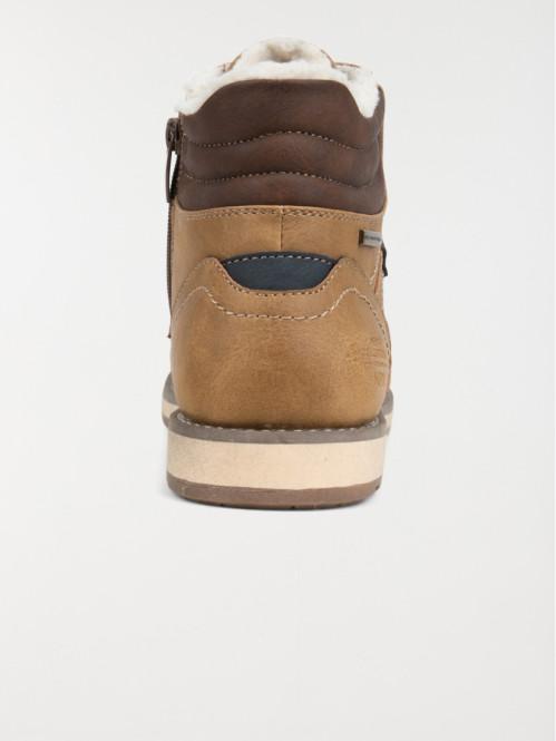 Bottines tan fourrées homme (40-45)