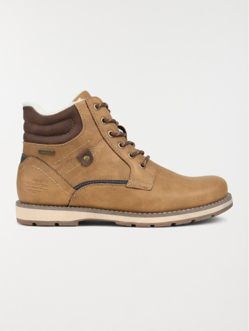 Bottines tan fourrées homme (40-45)