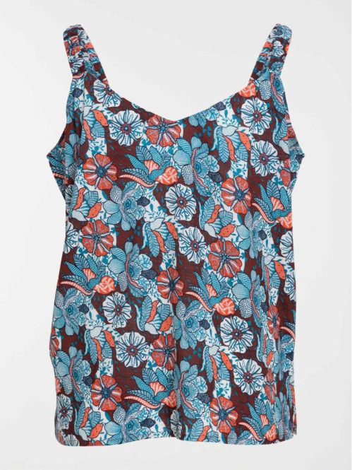 Top fleuri grande taille femme