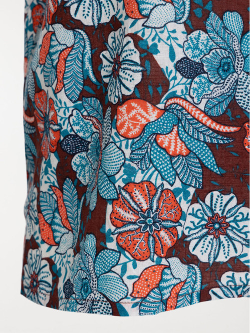 Top fleuri grande taille femme