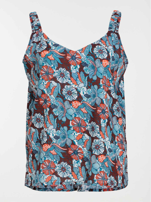 Top fleuri grande taille femme