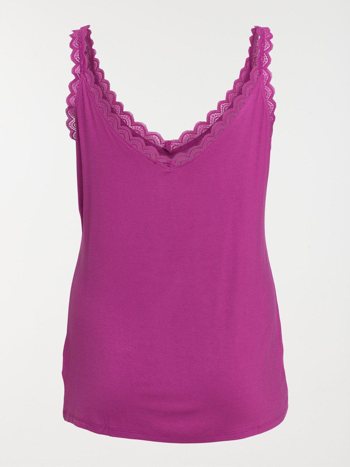 Débardeur aubergine grande taille femme