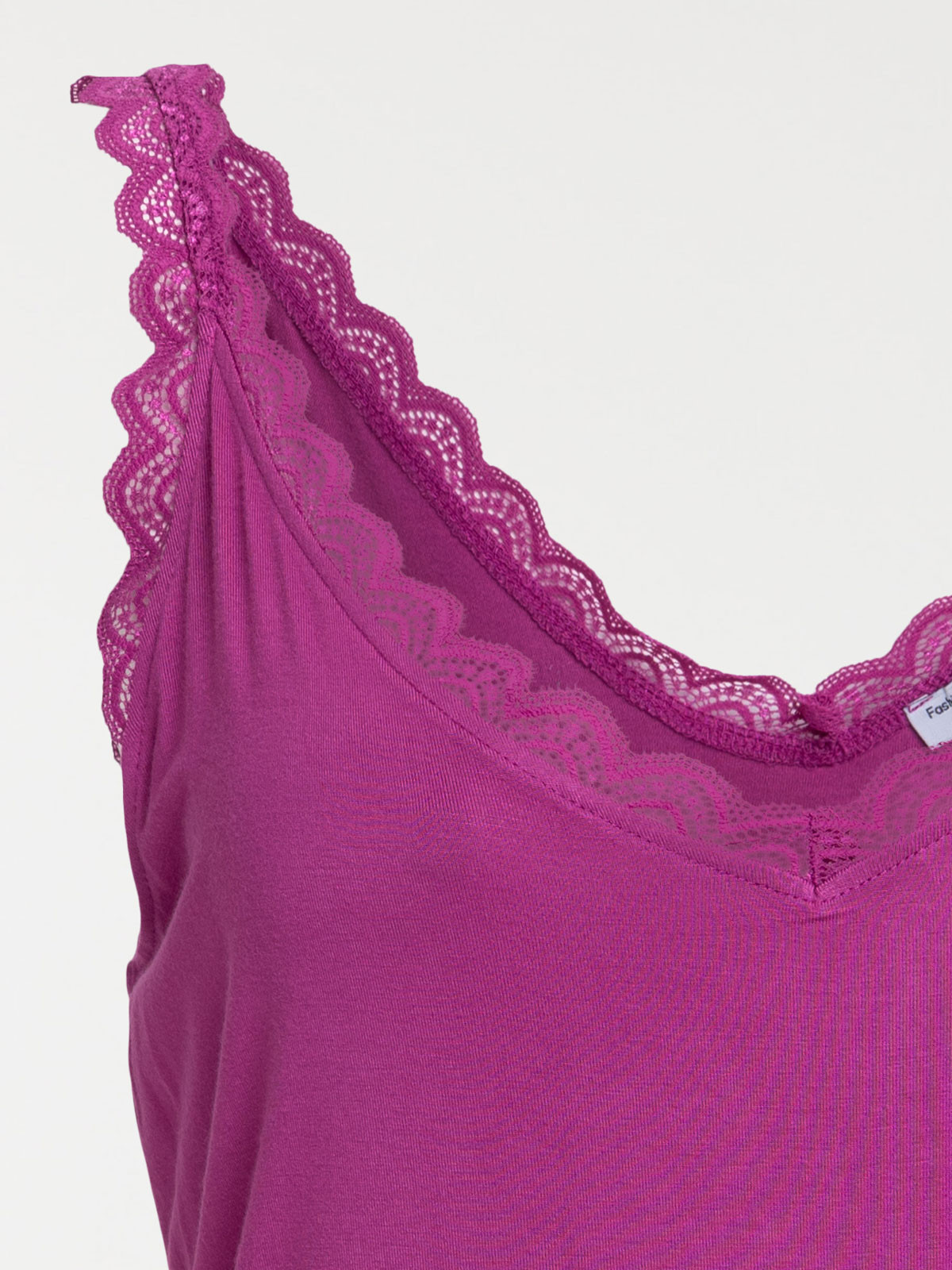 Débardeur aubergine grande taille femme